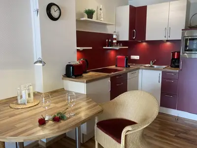 Essbereich mit Küche