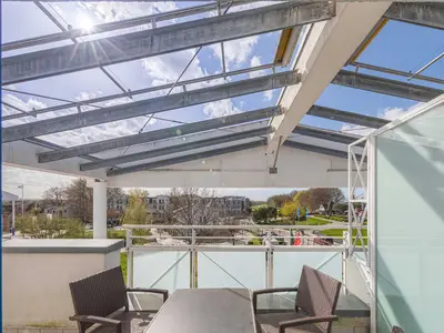 Ferienwohnung Albatros Aparthotel Zingst - Blick zum Innenhof