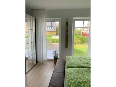 Schlafzimmer mit Doppelbett