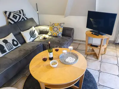 Wohnzimmer mit TV