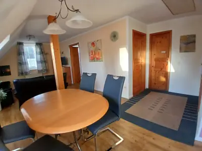 Essbereich im Wohnzimmer