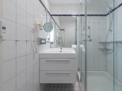Ferienwohnung Kleine Freiheit Blick ins Badezimmer