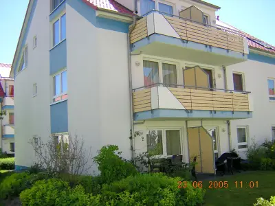 Außenansicht der Residenz am Strand