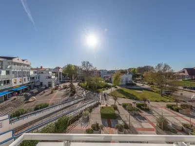 Ferienwohnung Windflüchter Aparthotel Zingst - Ausblick vom Balkon