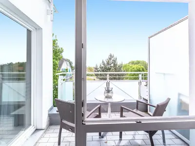 Ferienwohnung Toni's Room Zingst - Balkonblick