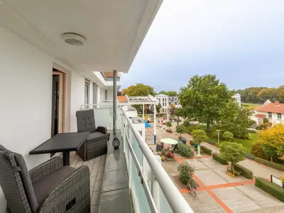 Ferienwohnung Ostseeperle Zingst - Balkonblick