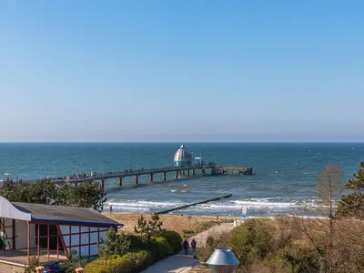 Ferienwohnung Ostseeperle Zingst - Blick zur Zingster Seebrücke
