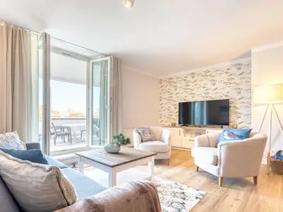 Ferienwohnung Strandläufer Aparthotel Zingst - Wohnzimmer