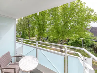Ferienwohnung Strandhafer Aparthotel Zingst -  Blick vom Balkon