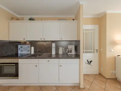 Ferienwohnung Apartment an der Seebrücke Zingst - Küchenzeile