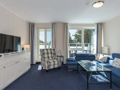 Apartment am Kurstrand Zingst - Blick in den gesamten Wohnbereich