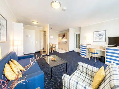 Ferienwohnung Strand Zingst Aparthotel Zingst- Wohnzimmer