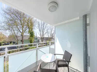 Ferienwohnung Strand Zingst Aparthotel Zingst - Balkon für Sonnenstunden
