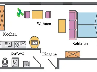 Ferienwohnung für 2 Personen (22 m²) in Zingst (Ostseebad) 8/8