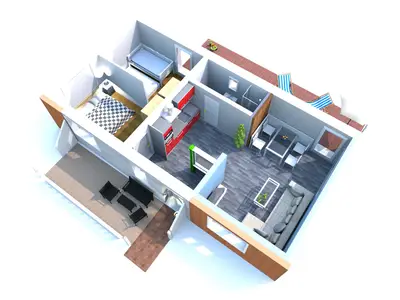 Ferienwohnung für 4 Personen (49 m²) in Zingst 6/10