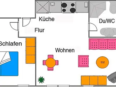 Ferienwohnung für 3 Personen (48 m²) in Zingst (Ostseebad) 6/9