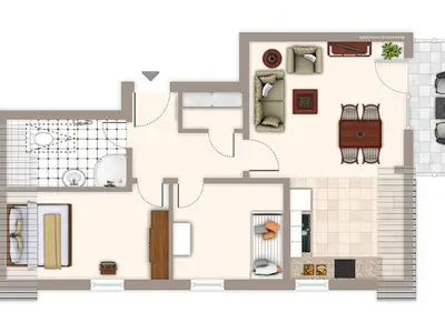 Ferienwohnung für 4 Personen (51 m²) in Zingst (Ostseebad) 3/10