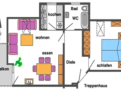 Ferienwohnung für 2 Personen (58 m²) in Zingst 8/8