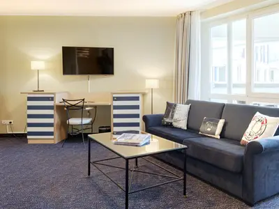 Ferienwohnung Ankerplatz Aparthotel Zingst - Wohnzimmer