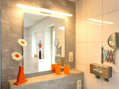 Badezimmer mit Waschbecken