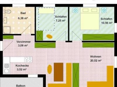 Ferienwohnung für 5 Personen (55 m²) in Zinnowitz 2/10