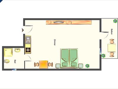 Ferienwohnung für 2 Personen (25 m²) in Zinnowitz 9/10