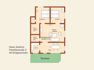 Ferienwohnung für 4 Personen (77 m²) in Zinnowitz 6/10
