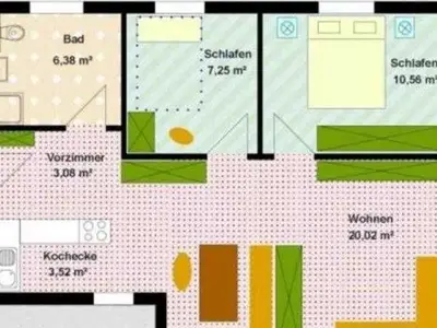 Ferienwohnung für 5 Personen (55 m²) in Zinnowitz 2/10