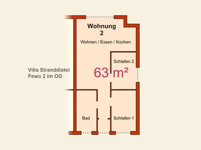 Ferienwohnung für 4 Personen (63 m²) in Zinnowitz 3/10