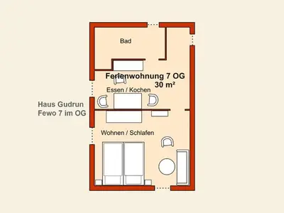 Ferienwohnung für 3 Personen (30 m²) in Zinnowitz 3/10