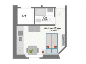 Ferienwohnung für 2 Personen (17 m&sup2;) in Zürich