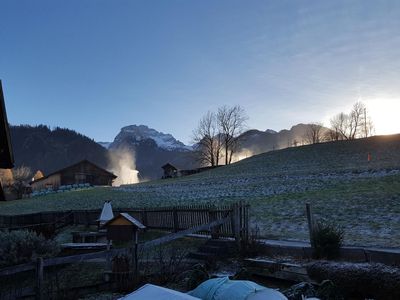 Aussicht zur Skipiste