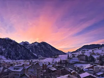 Winteraussicht Balkon
