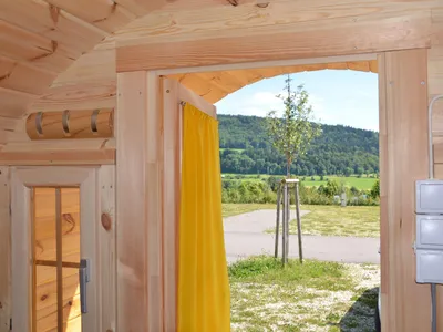 Wunderschöner Ausblick aus dem Fass