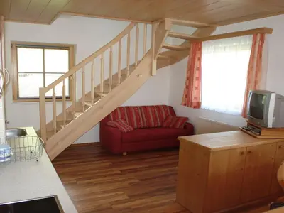 Gindlhütte, Tauplitzalm, Wohn-Küchenbereich