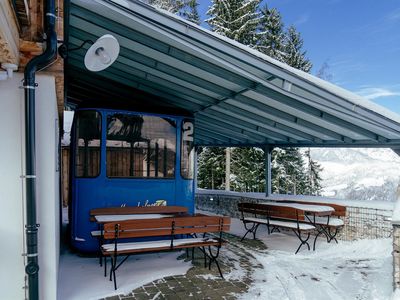 Sitzplatz mit Bergbahngondel