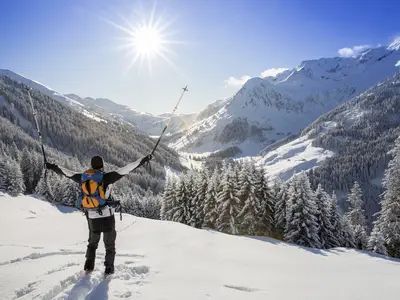 Alpbach, Luegergraben, Skitour, Tourengeher, - Alp