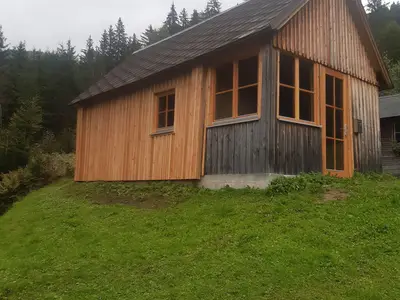 Einfache Unterkunft im Nationalpark Gesäuse