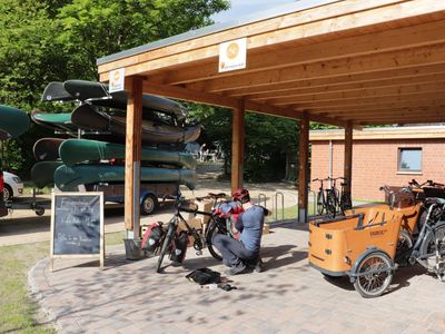 Fahrradverleih am Campingplatz