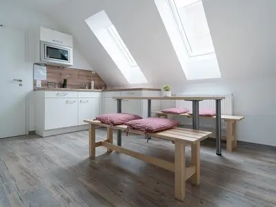 Anitas Altstadtpension Küche Dreibettzimmer