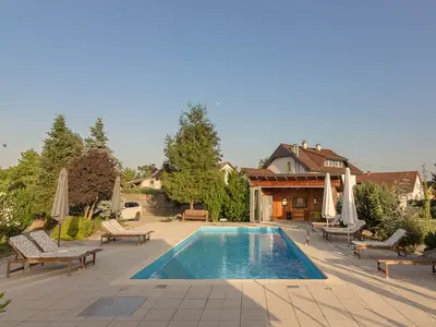 Blick auf den Pool