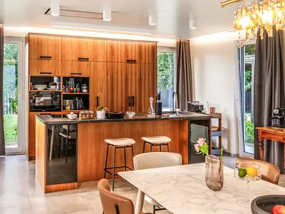 Küche und Essbereich