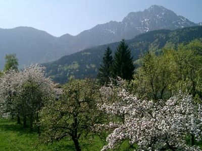 Schöne Aussicht in die Berchtesgadener und Salzburger Alpen
