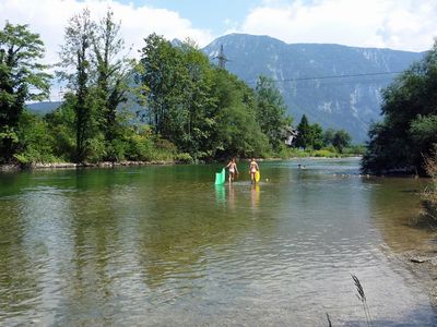 Plantschen in der Traun