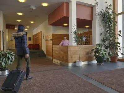 Rezeption im Hotel Goiserer Mühle