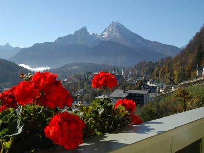 Balkon mit Watzmannblick