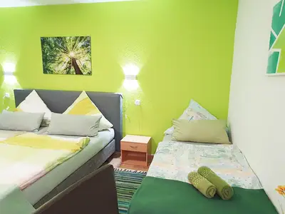 so sieht unser Familienzimmer aus