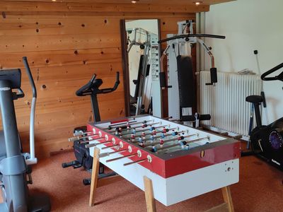 Fitnessraum mit Kicker - Pension Berhof