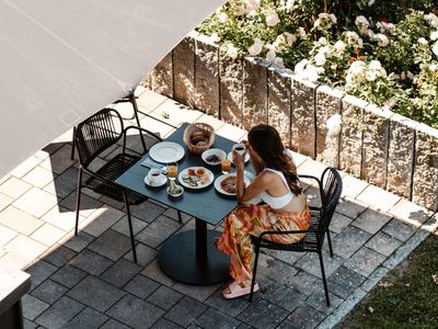 Frühstück auf der Terrasse