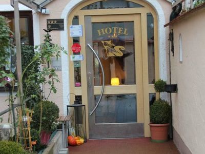 Hoteleingang Hotel garni Fuchs